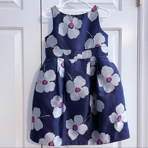 Janie And Jack Indigo Satin Party Dress, Size 3